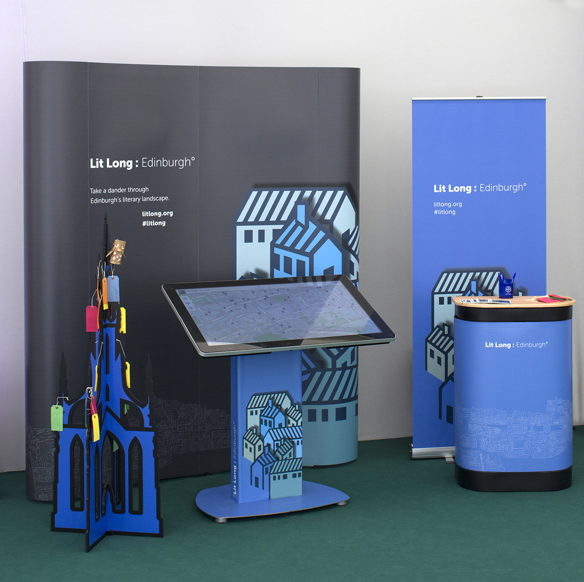 LitLong promotional stand